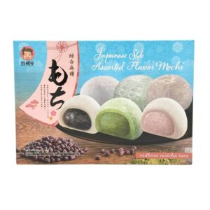 mochi koláčiky červená fazuľa matcha, taro