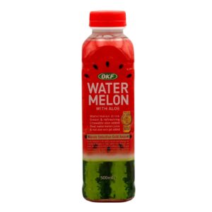 Fľaša nápoja z červeného melónu s aloe 500 ml