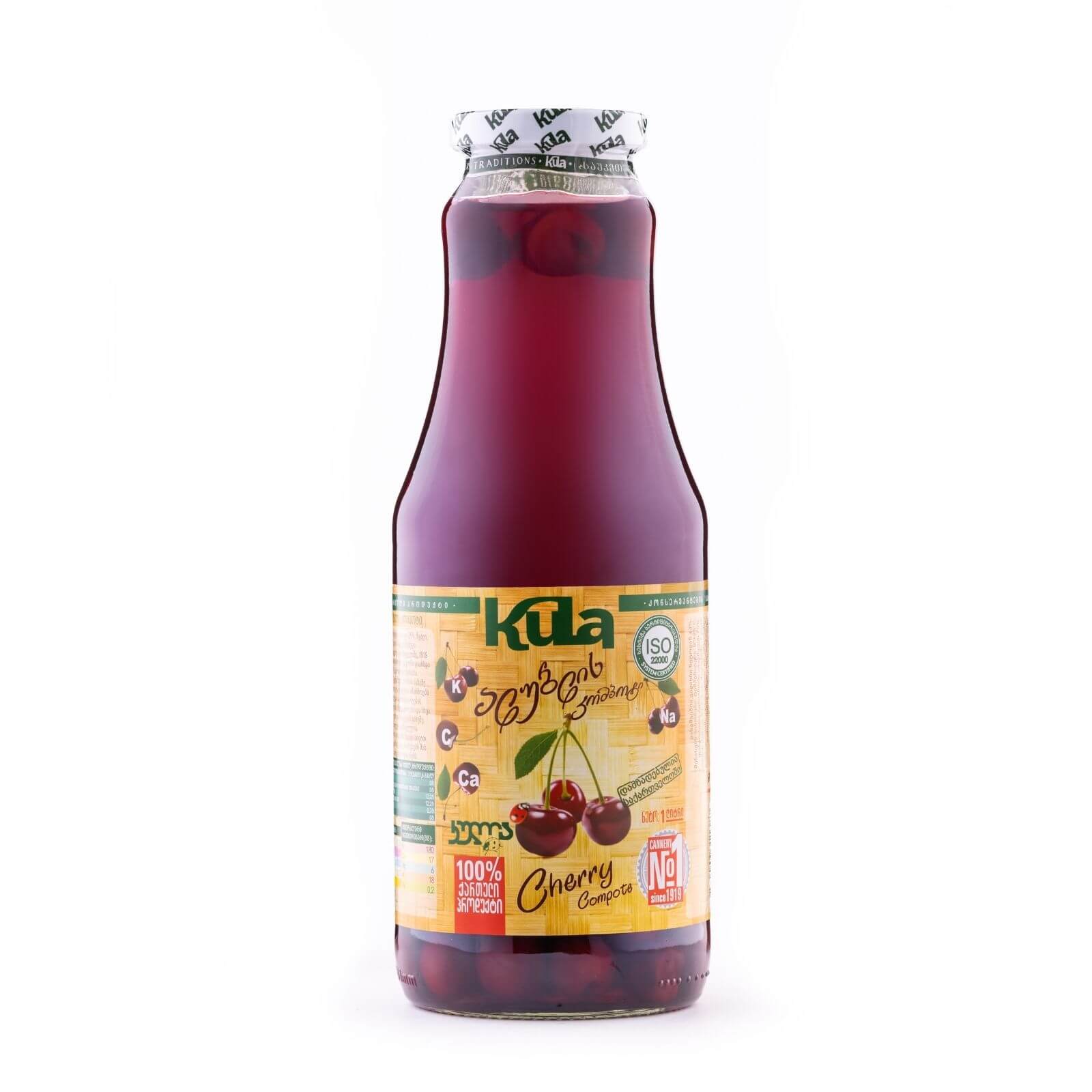 KULA Višňový nektár Fľaša višňového nektáru KULA 1 liter