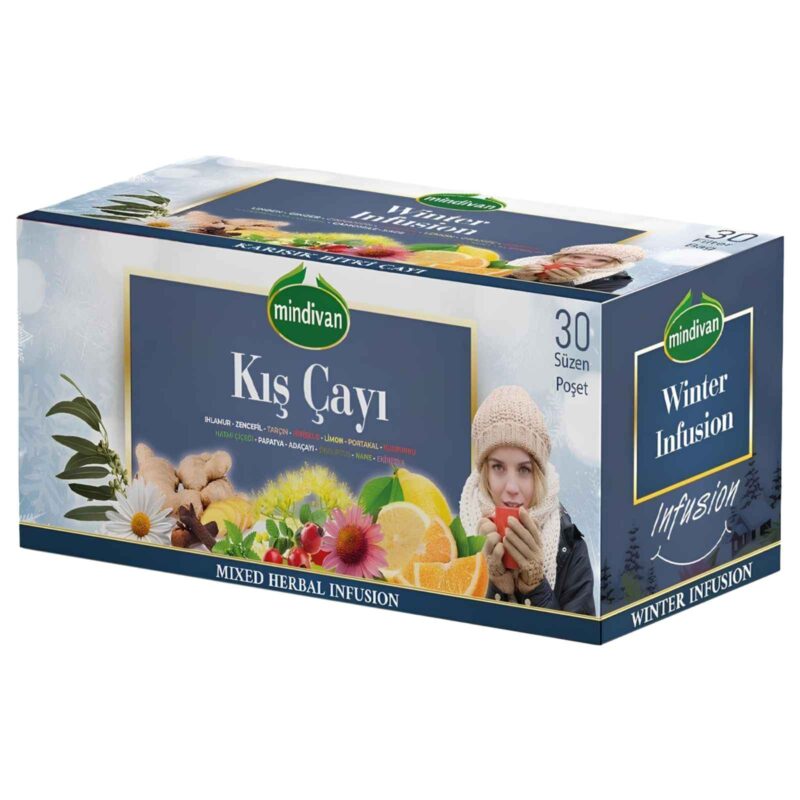 MINDIVAN Čaj Winter Infusion – zimná bylinná zmes 45 g