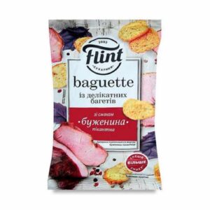 pšeničný snack s príchuťou bravčového mäsa