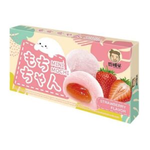 jahodové mochi mini