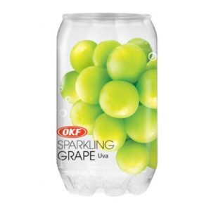 OKF hroznový perlivý nápoj plechovka