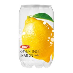 OKF citrónový perlivý nápoj plechovka
