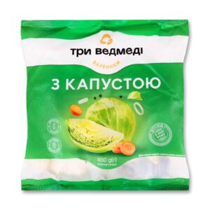 TRI VEDMEDI vareniky s kapustovou náplňou 400 g