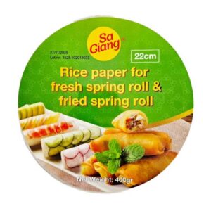 SA GIANG ryžový papier pre čerstvé a vyprážané jarné závitky 22 cm 400 g