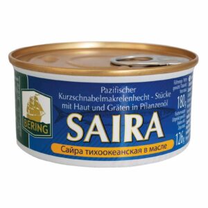 BERING Pacifická makrela v oleji 180 g
