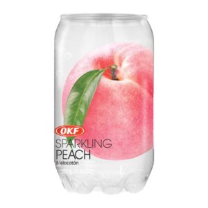 OKF Sparkling Peach broskyňový sýtený nápoj 350 ml