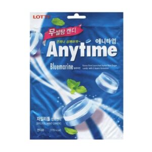 LOTTE Anytime Bluemarine xylitolové mentolové cukríky bez cukru 74 g