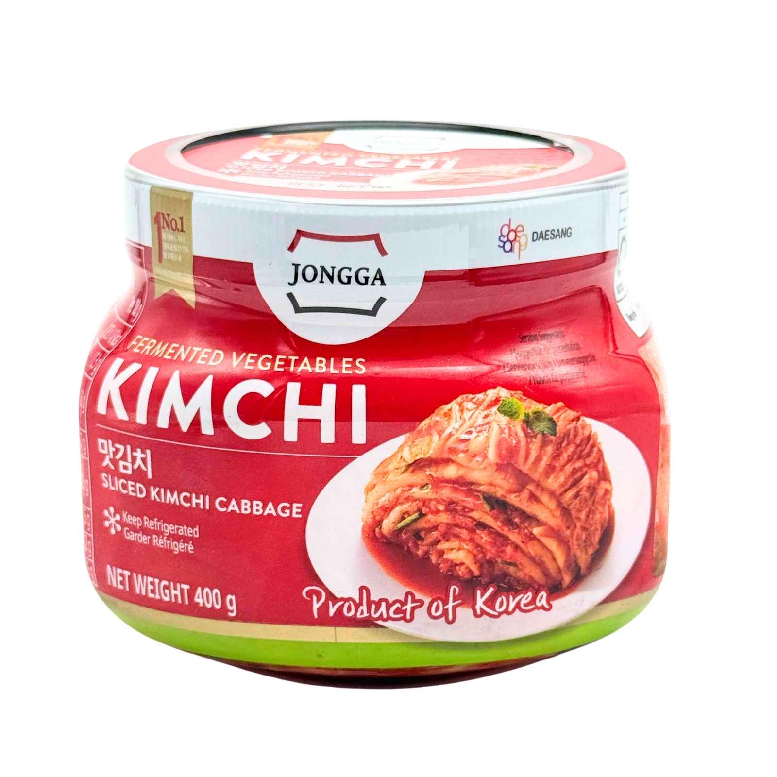 JONGGA Mat Kimchi krájané kimchi z čínskej kapusty 400 g JONGGA Mat Kimchi krájané kimchi z čínskej kapusty 400 g
