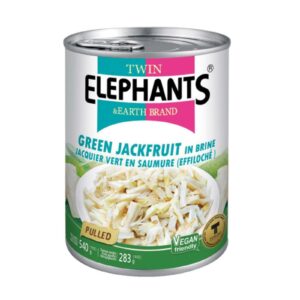 TWIN ELEPHANTS Zelený jackfruit trhaný 540 g