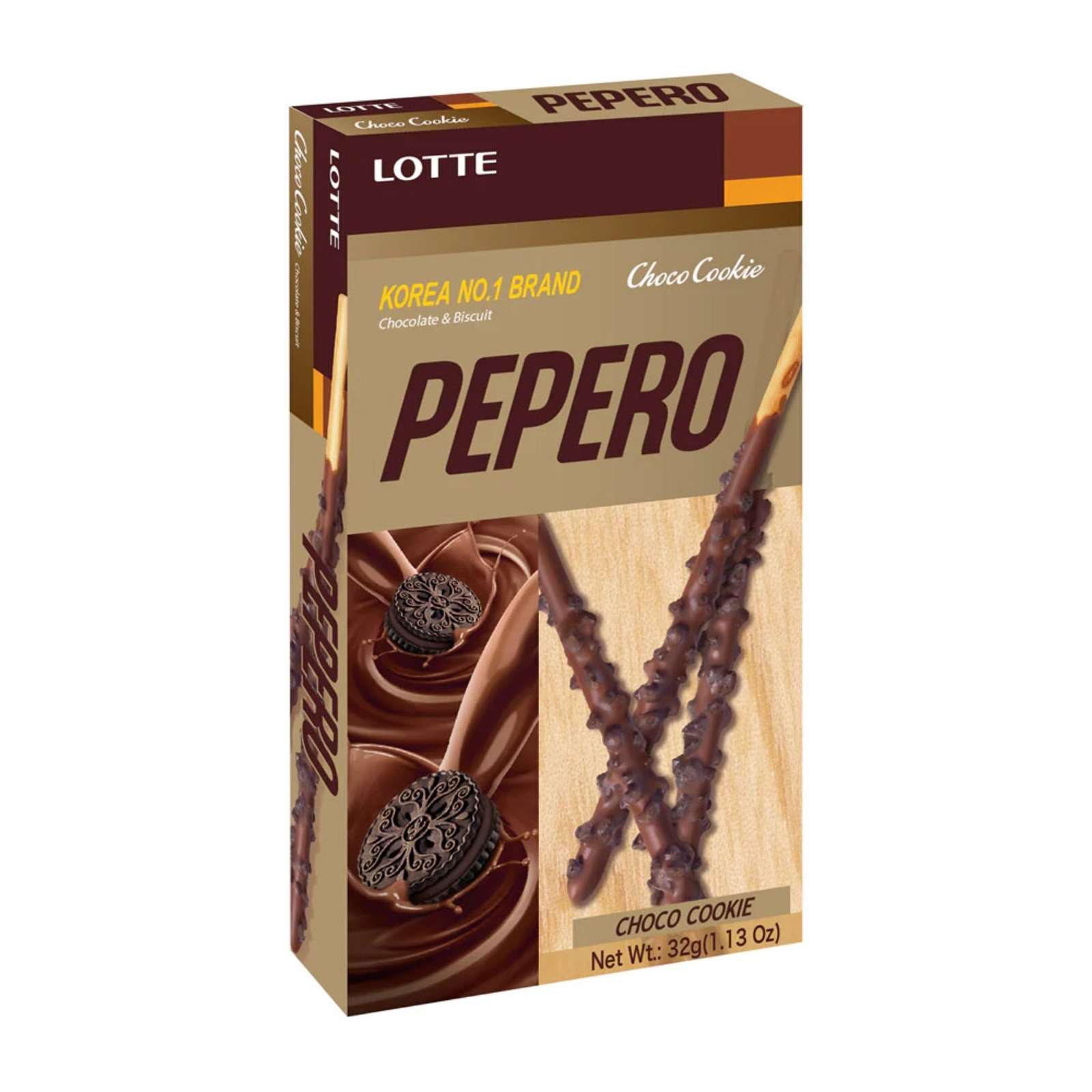 LOTTE Pepero Choco Cookie LOTTE Pepero čokoládovo-sušienkové tyčinky 32 g