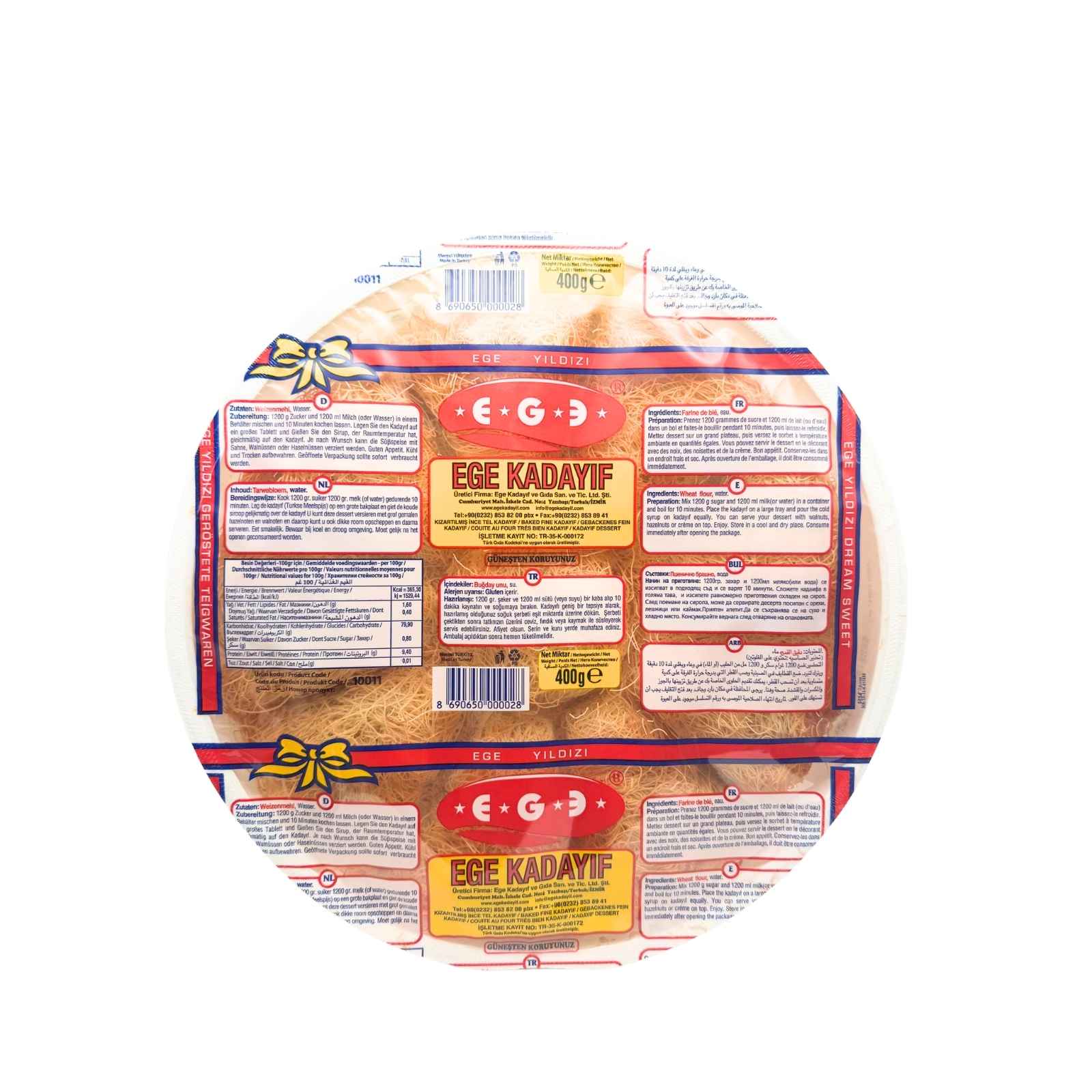 EGE pražený kadayif EGE Cesto Kadayif 400 g pražené