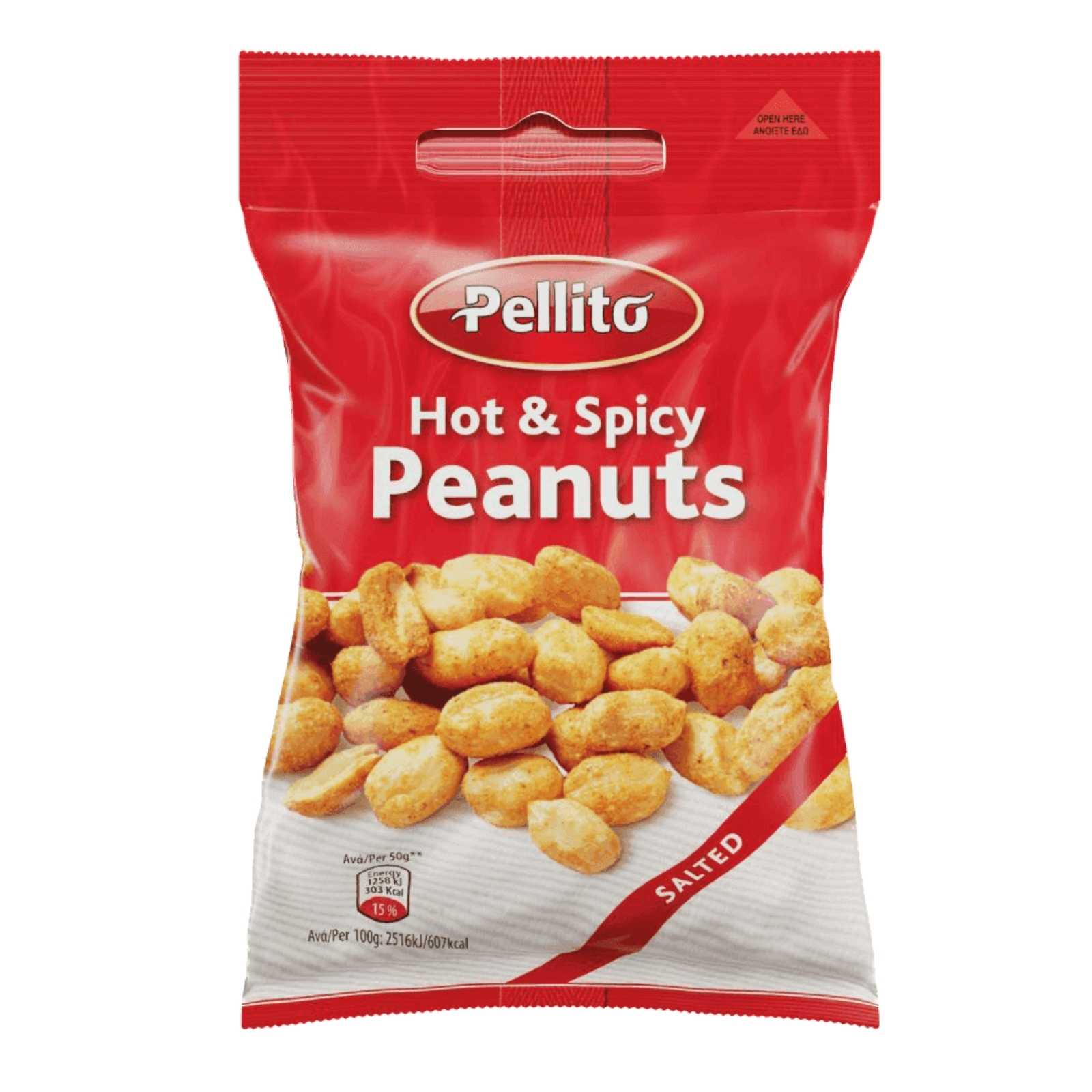 PELLITO pikantné arašidy PELLITO Pikantné solené arašidy 75 g