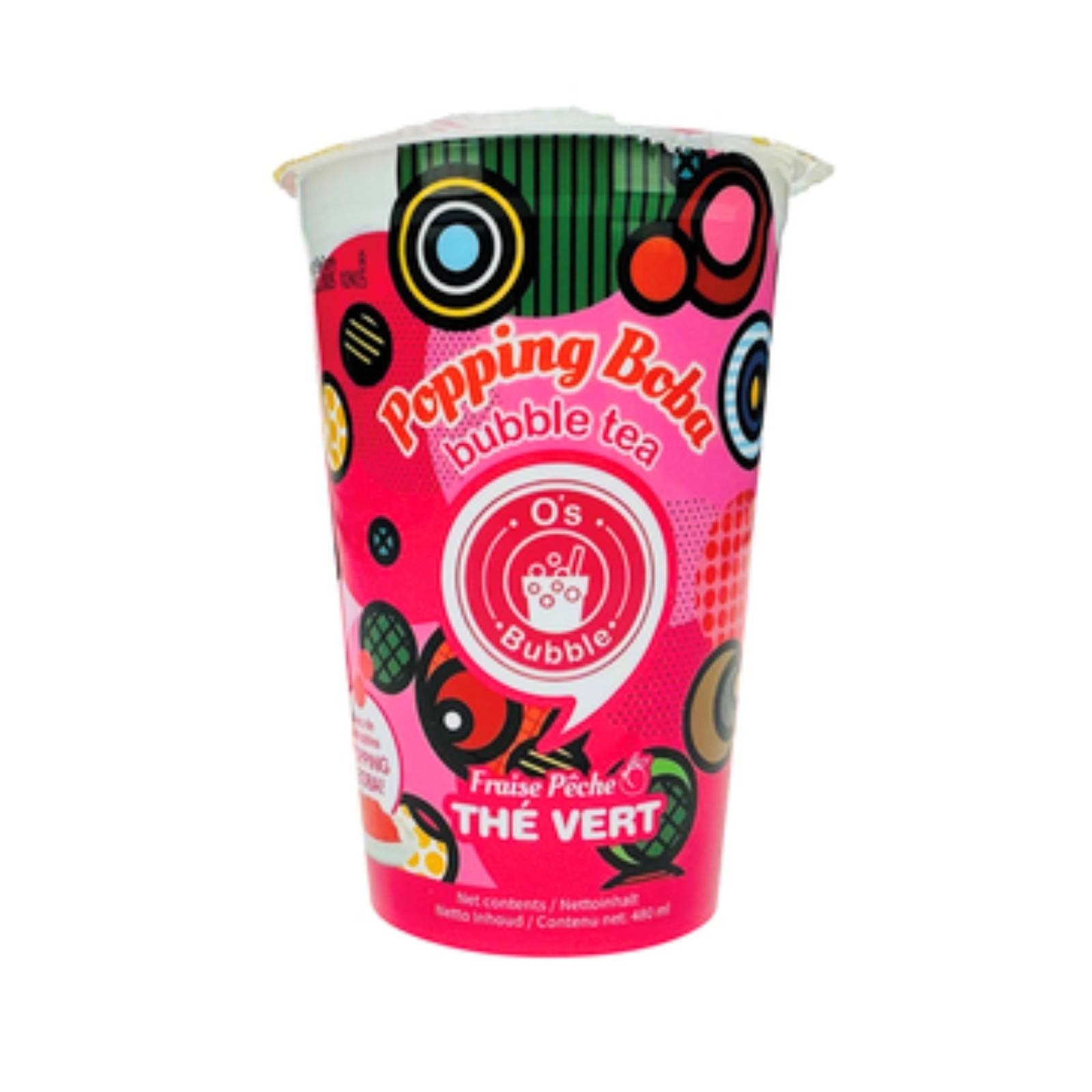 OS BUBBLE Jahoda OS BUBBLE Instantný Bubble Tea Jahoda 480 ml