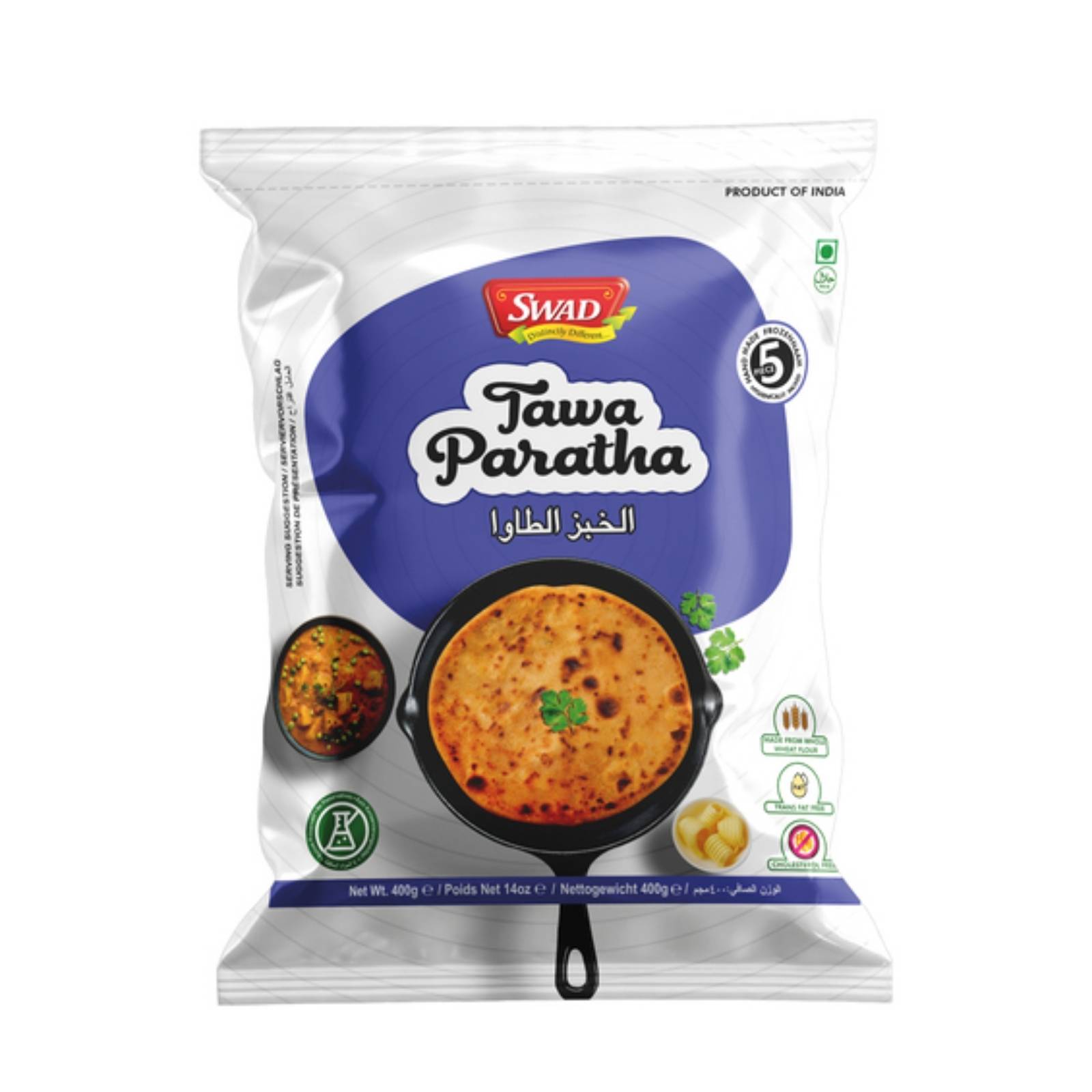 SWAD Paratha 400 g SWAD indická placka Paratha 400 g