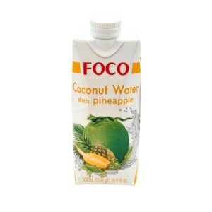 FOCO Kokosová voda s ananásom 500 ml