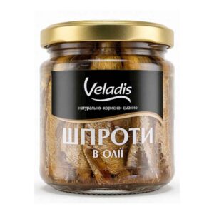 VELADIS Údené šproty v oleji 300 g
