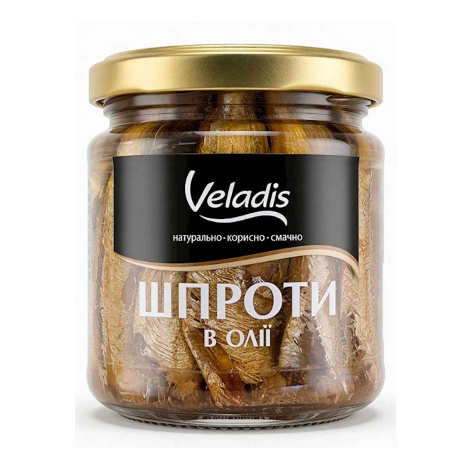 VELADIS Údené šproty VELADIS Údené šproty v oleji 300 g