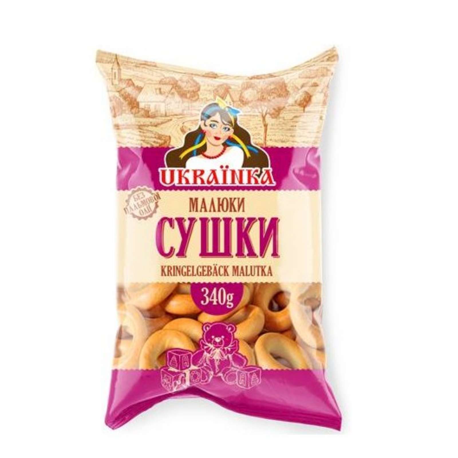 UKRAINKA Kružky Maljutka UKRAINKA Kružky Maljutka pšeničné sušky 340 g