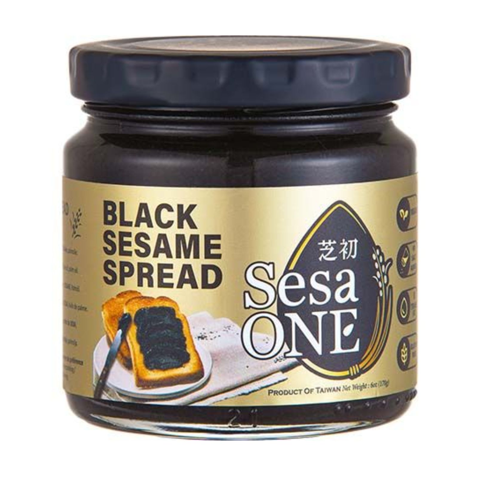 SESAONE čierny sezam SESAONE nátierka z čierneho sezamu 170 g