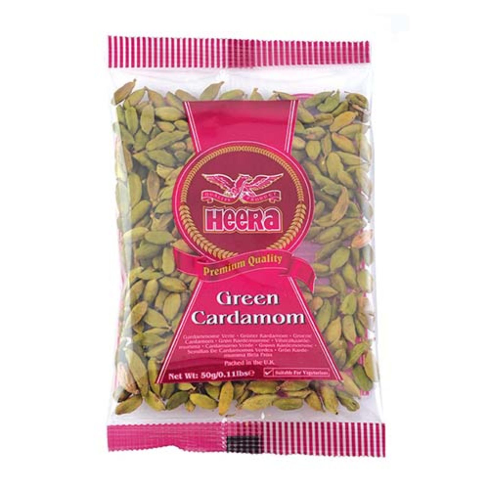 HEERA zelený kardamóm HEERA celý zelený kardamóm 50 g