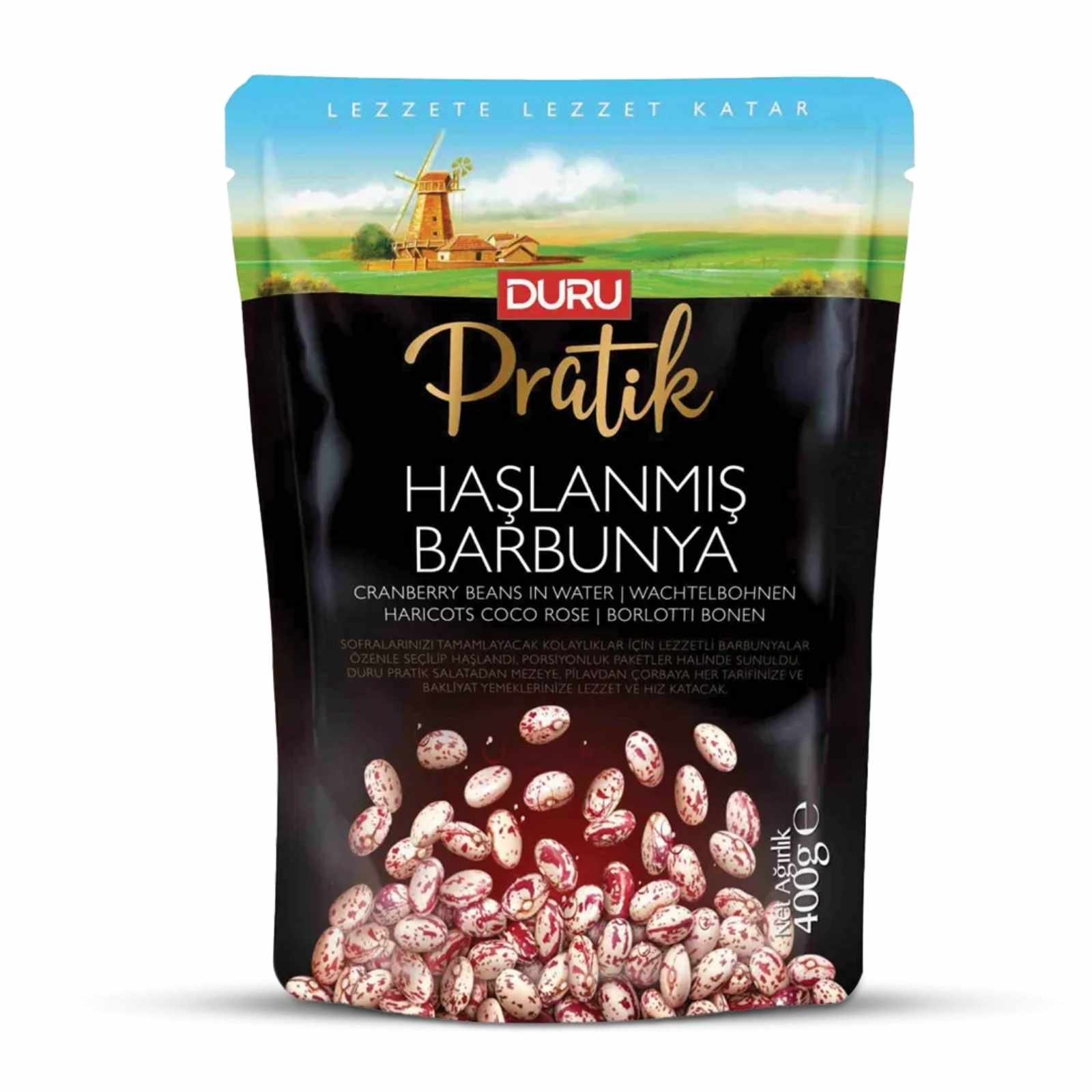 DURU Fazuľa borlotti DURU fazuľa borlotti v náleve 400 g