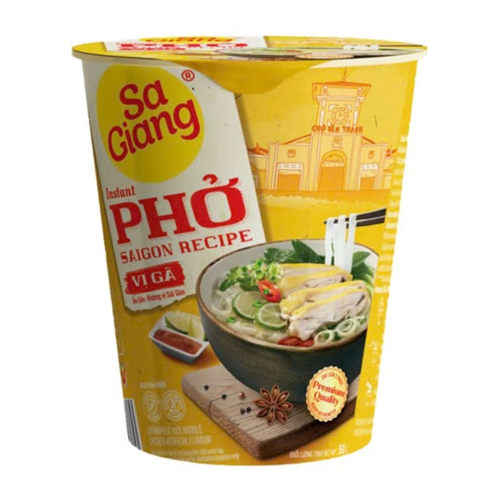 SA GIANG Pho Chicken Cup SA GIANG Pho Cup kuracia príchuť 50 g