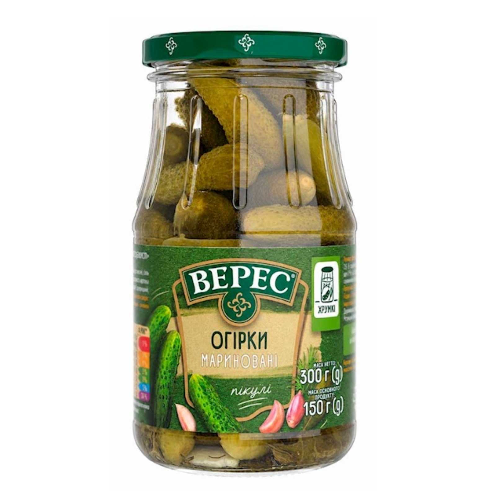 VERES Nakladané uhorky VERES Nakladané sladkokyslé uhorky 300 g