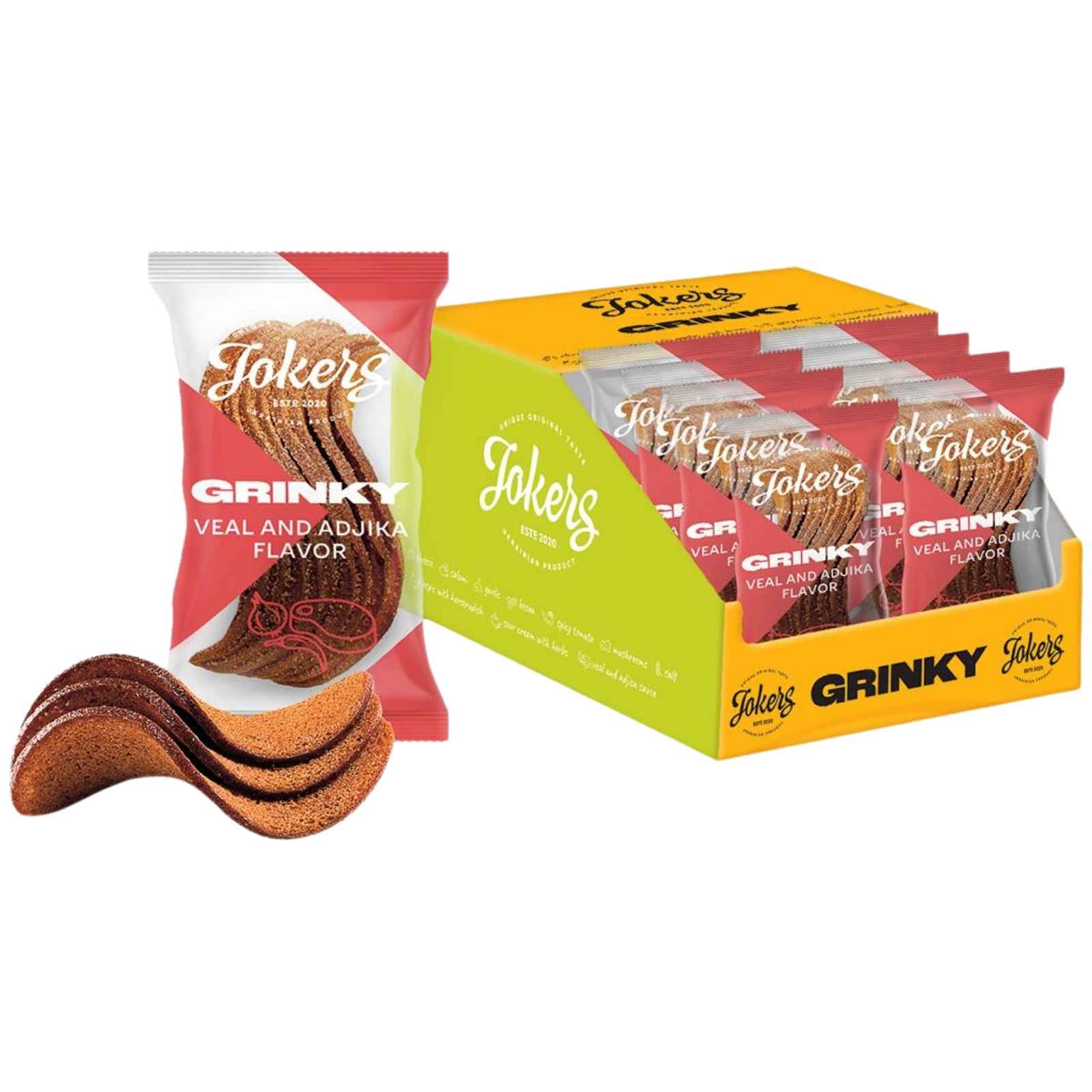 JOKERS hrianky adžika JOKERS hrianky teľacie mäso adžika 75 g