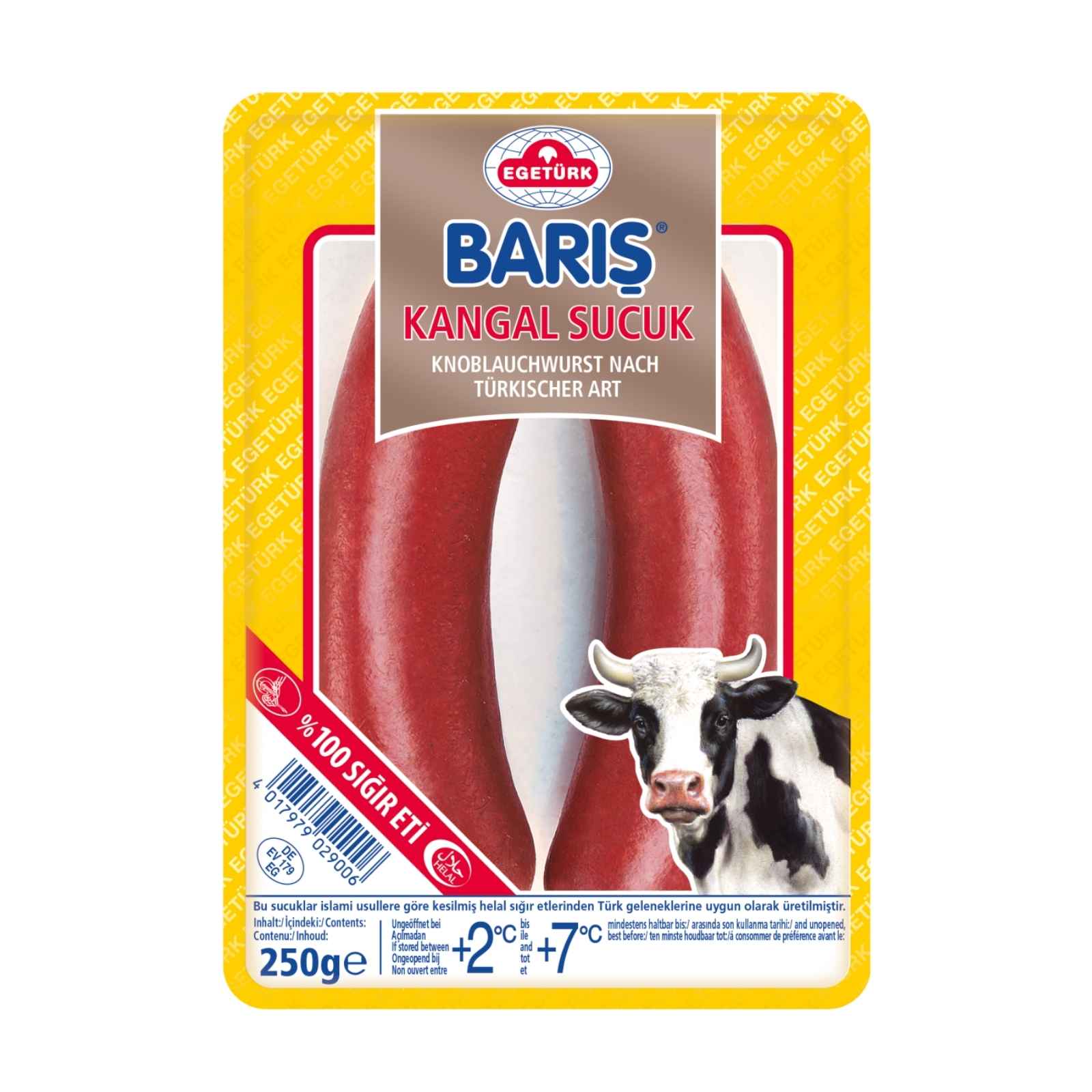 EGETÜRK Kangal Sucuk EGETÜRK cesnaková klobása sudžuk 250 g