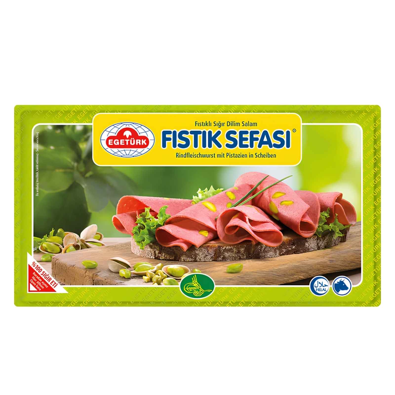 EGETÜRK saláma s pistáciami EGETÜRK hovädzia saláma s pistáciami 125 g
