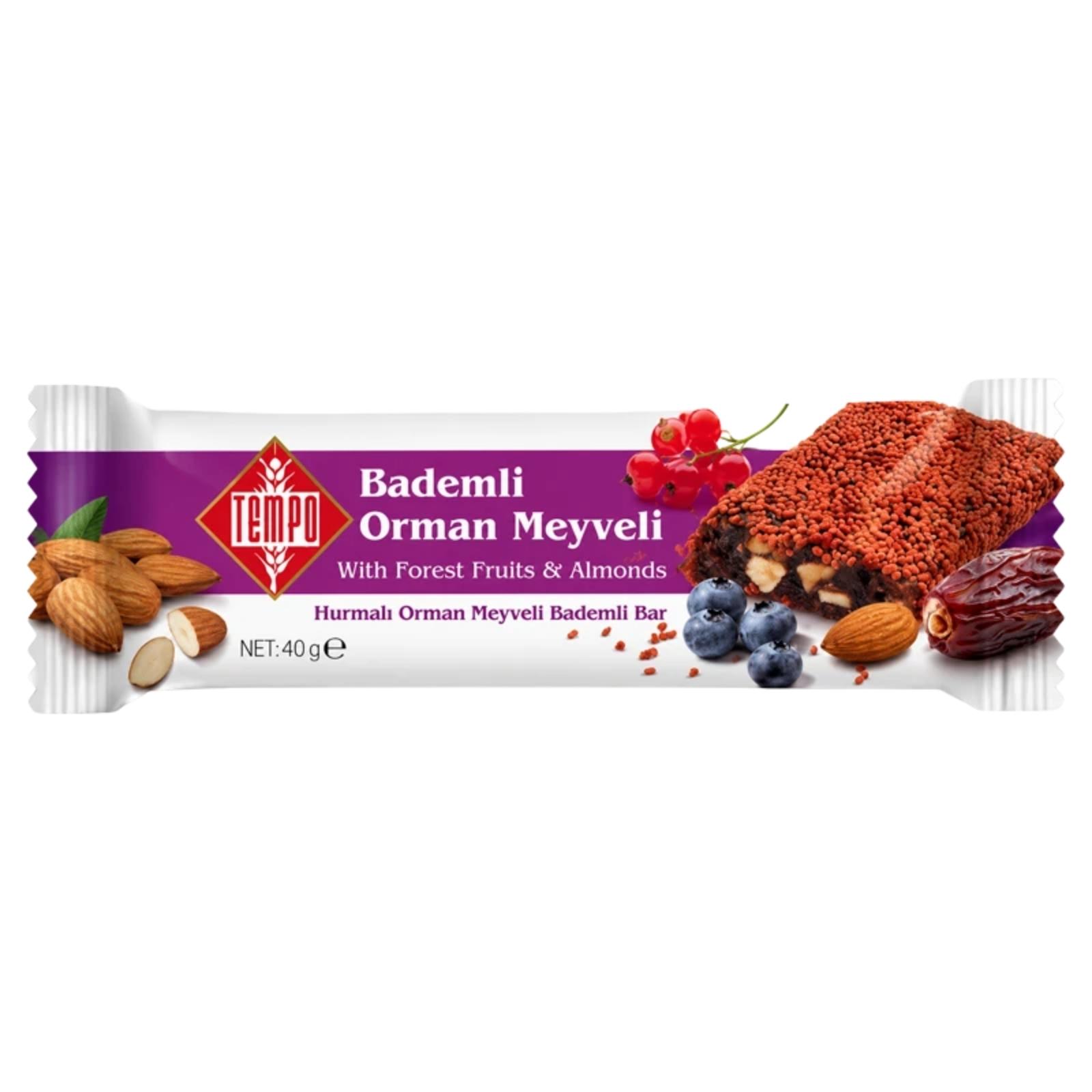 TEMPO ovocná tyčinka` TEMPO tyčinka s lesným ovocím a mandľami