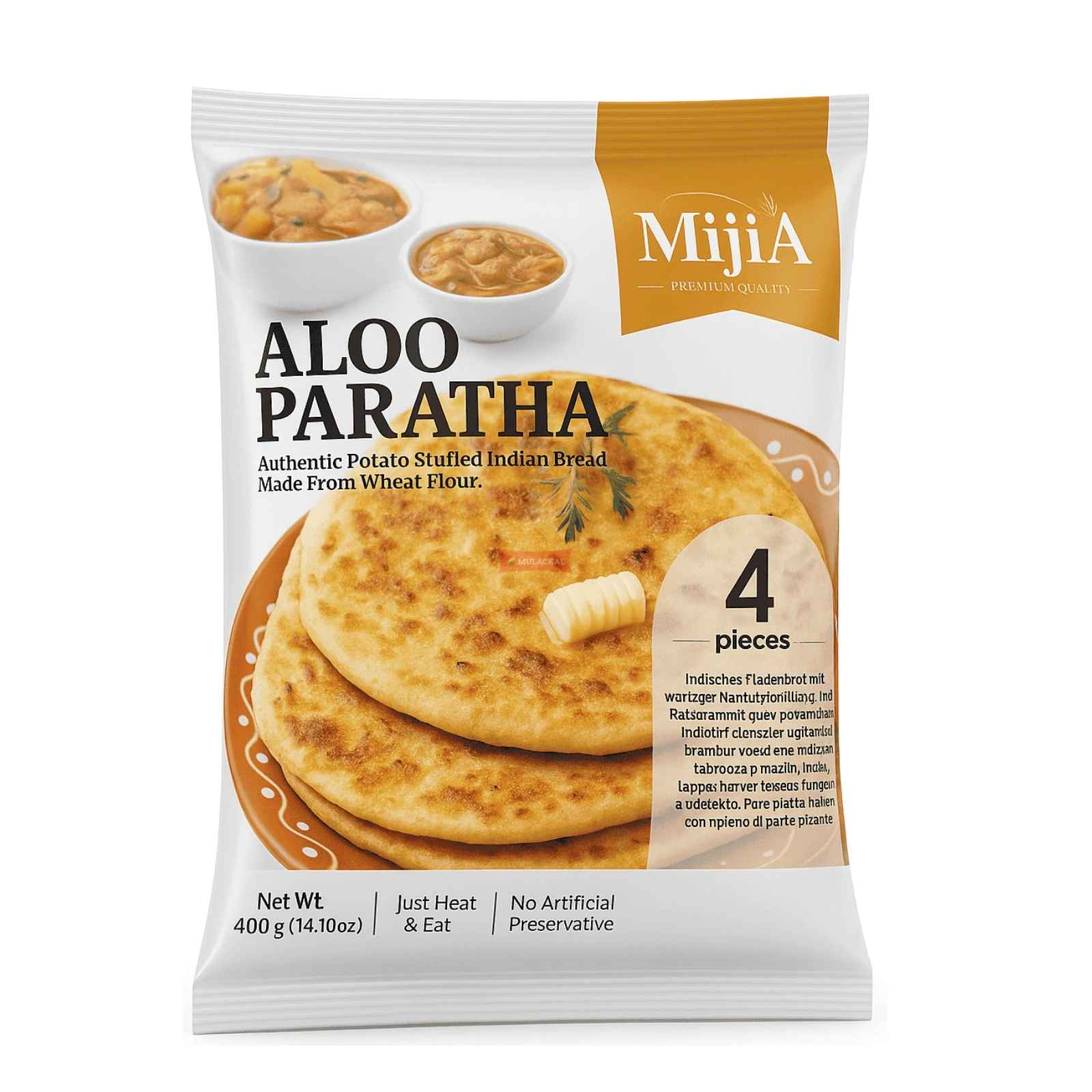 MIJIA Aloo Paratha MIJIA Aloo Paratha so zemiakmi 400 g